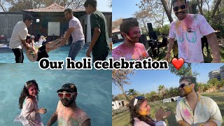 Our holi celebration ❤️  jaigo gill vlogs [upl. by Nnylyram288]