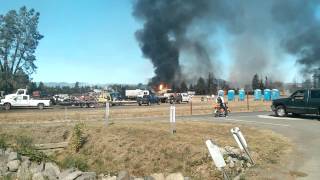 1000 gal Propane Tank Explodes  Sonoma Pacific [upl. by Streeto]