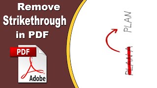 How to Remove Strikethrough in PDF on Adobe Acrobat Pro 2020 [upl. by Phemia490]