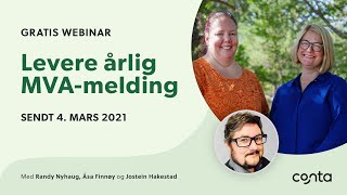 Webinar Hvordan levere årlig MVAmelding [upl. by Goeger603]