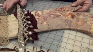 HOW TO MAKE A VERY FANCY VICTORIAN CHRISTMAS STOCKING [upl. by Nickles177]