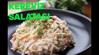 YOĞURTLU KEREVİZ SALATASI SALATA TARİFLERİHAVUÇLU CEVİZLİ KEREVİZ SALATASI TARİFİDİYET YEMEKLER [upl. by Jerold]