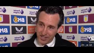 Unai Emery Post Match Interview Aston Villa vs Chelsea 22 [upl. by Anhaj]