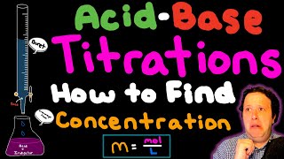 AcidBase Titration Stoichiometry How to find Molarity  Solutions  Introduction  Calculations [upl. by Otha]