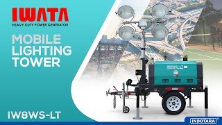 MOBILE LIGHTING TOWER HEAVY DUTY  IWATA LIGHTING TOWER [upl. by Euqilegna]