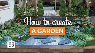 3 ideas how to create a garden  Planner 5D [upl. by Naharba]