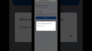 Fix Sorry Something Went Wrong Please Try Again Facebook Login Problem shortvideo viralvideo [upl. by Ebony]