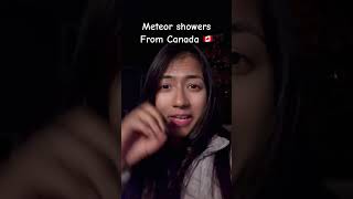 METEOR SHOWER 2024 from canada 🇨🇦 Karwa Chauth meets a meteor shower KarwaChauth MeteorShower [upl. by Neirod]