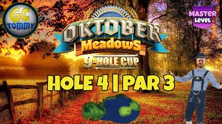 Master QRFR Hole 4  Par 3 HIO  Oktober Meadows 9hole cup Golf Clash Guide [upl. by Ahterahs]