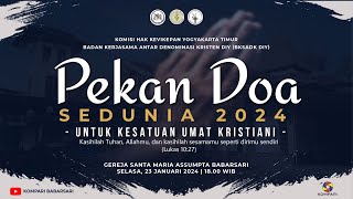 Live Streaming Ibadat Oikumene Pekan Doa Sedunia 2024  Selasa 23 Januari 2024  1800 WIB  GMAB [upl. by Barnaby]