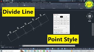 Autocad divide line into equal segments [upl. by Carrol619]