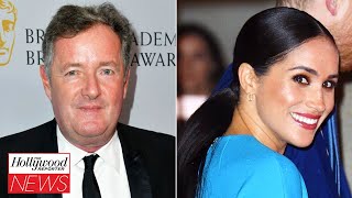 Piers Morgan Walks Off Set After Being Called Out Over Meghan Markle Comments  THR News [upl. by Adda]