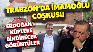 TRABZONDA EKREM Ä°MAMOÄLU COÅKUSU ERDOÄANI KÃœPLERE BÄ°NDÄ°RECEK GÃ–RÃœNTÃœLER [upl. by Powder]