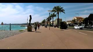 CagnessurMer France Bike ride through The Promenade de la Plage [upl. by Rhianna]