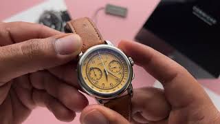 ساعات كورنيش الفرنسيه ساعات سيكو corniche watch HERITAGE CHRONOGRAPH موديل عاجبني حابب اسمع رايكم [upl. by Meisel699]