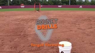 Bownet Drills  Target Throwing Practice with the Bownet Infielder Training Net [upl. by Hamilton321]