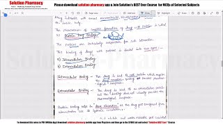 Class 06 Physicochemical Properties in Relation to Biological Action Part 02 Medicinal Chemistry [upl. by Salahcin621]