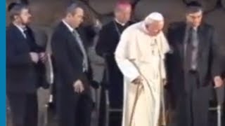 Pope John Paul II Meets Holocaust Survivors At Yad Vashem [upl. by Oinegue]