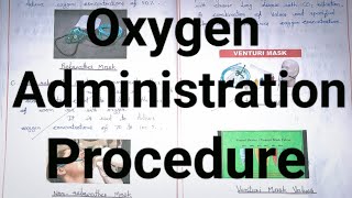 Oxygen Administration Procedure  CHN  Bsc nursing 2nd year assignment procedure oxygen [upl. by Horn]