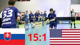 SLOVENSKO VS USA MAJSTROVSTVÁ SVETA VO FLORBALE MUŽI 2021 [upl. by Attwood]