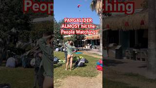 Paraglider Almost Hits People at Oludeniz  Türkiye [upl. by Bensen509]