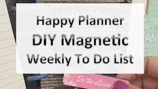 DIY Magnetic Dashboard for Happy Planner [upl. by Tnerb]