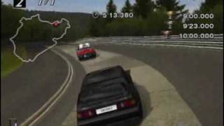 Gran Turismo 4 license test IA15 Nürburgring Mercedes 190E [upl. by Enylorac11]