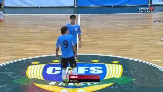 Futsal  Brasil 6 x 1 Uruguai  Amistoso Internacional Futsal 2016 [upl. by Filip]