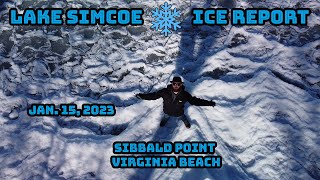 Lake Simcoe Ice Report Jan 15 2023 [upl. by Marshall352]