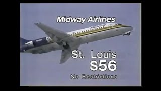 1981 Midway Airlines Commercial [upl. by Ylicec]