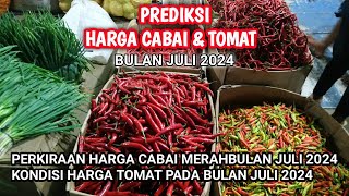 Prediksi harga cabai dan tomat bulan Juli 2024 [upl. by Linskey]