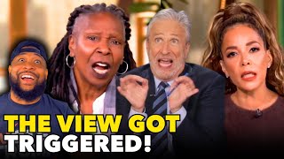 Jon Stewart ROASTS The View For CRYING Over Comedians JOKES At Trump Rally [upl. by Lodmilla]