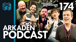 Årets mest sindssyge episode Arkaden til Gamescom Del 1  Episode 174  Arkaden Podcast [upl. by Harim]