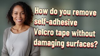 How do you remove selfadhesive Velcro tape without damaging surfaces [upl. by Nylirahs]