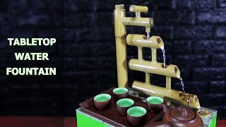 How to Make Tabletop Water FountainBamboo Fountain  Its Amazing [upl. by Anallese973]