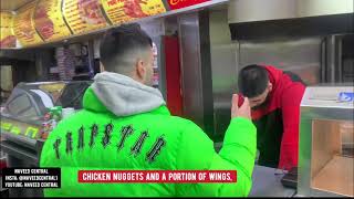 RAPPING MY ORDER AT A UK TAKEAWAY FAST FOOD RESTAURANT  ORDERING LIKE A BOSS  NAVEED CENTRAL [upl. by Thill]