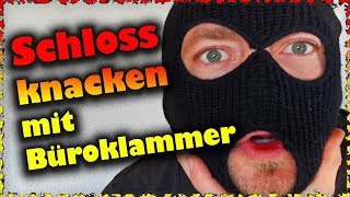 Schloss Knacken  3 Methoden für Anfänger  Erschreckend einfach  Lockpicking tutorial [upl. by Yared510]