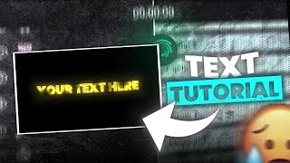 Alight Motion Text Tutorial  Ae Inspired Glow Text  Easy Steps😍 [upl. by Aiuqenehs819]