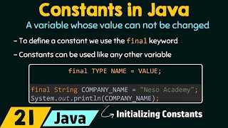 Constants in Java [upl. by Belsky]