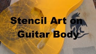 Customize your guitar with Stencil Art [upl. by Fredette]