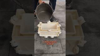 Complete Process  How to make cement flower pot in plastic mold at home part 601 [upl. by Faye]