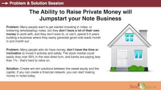 Quit Trying to Broker  Private Money Partners Can Shoot Your Note Business Through the Roof [upl. by Tati]