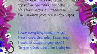 Kristal feat Mikael Gabriel  Vihdoin Vapaa Lyrics amp English Subs [upl. by Verene]