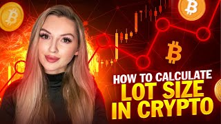 How to Calculate Lot Size in Crypto Bitcoin Position Size Calculator Explained  MT5 and MT4 📈💰 [upl. by Incrocci]