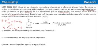 Ufpr 2018 2a fase Q06  Lactona [upl. by Aliuqaj204]