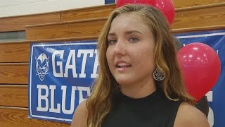 Gate City Blue Devil Taylor Carter Signs With UVA Wise Tennis [upl. by Nalyt]