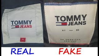 Tommy Hilfiger down jacket real vs fake review How to identify counterfeit Hilfiger parka [upl. by Erimahs]