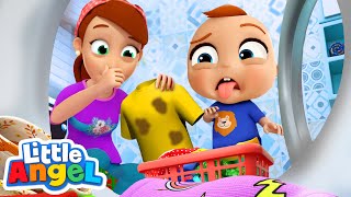 Clean Up Song  Dirty Stinky Laundry  Little Angel Kids Songs amp Nursery Rhymes [upl. by Tyler]