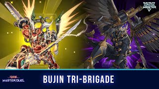 BUJIN TRIBRIGADE DECK MASTER DUEL GAMEPLAY AND DECKLIST YUGIOH MASTER DUEL 2022 [upl. by Celinda]