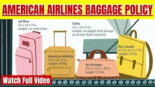 American Airlines Baggage Policy  Checked and Carryon Items  Travel Guide [upl. by Henry918]